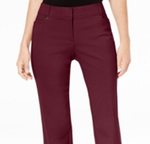 Calça Curta Curvy Fit Feminina JM Collection Tummy Control Vermelha Tamanho 20X5