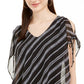 Blusa 2Fer Byer de manga curta e decote em V da BCX Junior, preta, tamanho extragrande