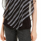 Blusa 2Fer Byer de manga curta e decote em V da BCX Junior, preta, tamanho extragrande