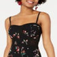 Vestido Bodycon Ilusion estampado infantil Material Girl, preto, tamanho médio