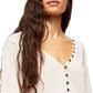 Blusa Morgan Henley Feminina Free People Branca Tamanho P