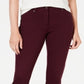 Leggings skinny femininas Style &amp; Co, vermelhas, tamanho 2, pequena