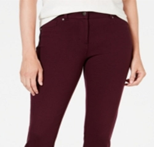 Leggings skinny femininas Style &amp; Co, vermelhas, tamanho 2, pequena