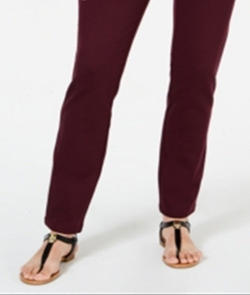Leggings skinny femininas Style &amp; Co, vermelhas, tamanho 2, pequena