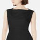 Vestido tubinho Calvin Klein feminino sem mangas na altura do joelho, preto, tamanho 4