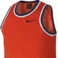 Camisa de basquete Nike Dri-FIT Mesh masculina, laranja, tamanho médio
