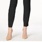 Calça skinny Alfani Curvy Pull On feminina, preta, tamanho 14