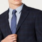 Calvin Klein Masculino X Slim Fit Stretch Xadrez Terno Jaqueta Separada Azul Tamanho 40R