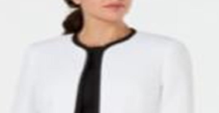 Le Suit Feminino Jaqueta Tubular Vestido Terno Branco Tamanho 4