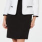 Le Suit Feminino Jaqueta Tubular Vestido Terno Branco Tamanho 4