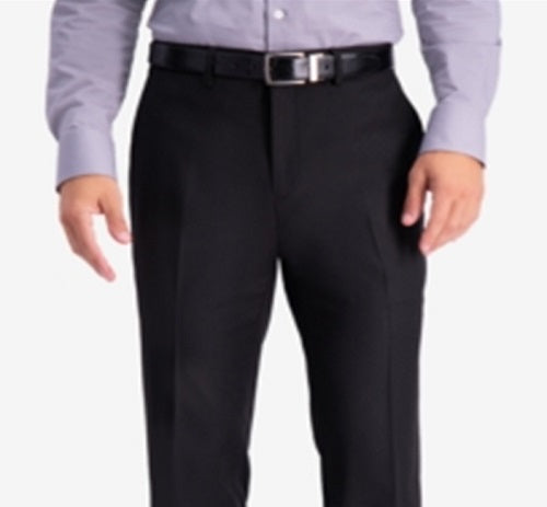 Calça social Kenneth Cole Reaction masculina slim fit stretch premium texturizada preta tamanho 36x32