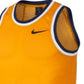 Camisa de basquete Nike Dri-FIT Mesh masculina, amarela, tamanho pequeno
