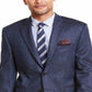 Ralph Lauren Masculino Lã Cashmere Blend Classic Fit Herringbone Sport Coat Azul Tamanho 38
