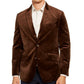 Casaco esportivo masculino de veludo Tasso Elba marrom tamanho X-G