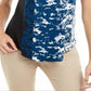 Camiseta Alfani Feminina Python Flank Azul-petróleo Estampada Tamanho P