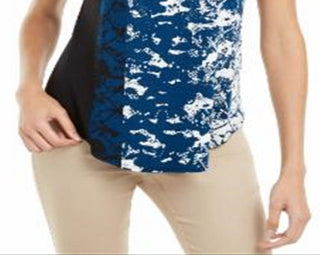 Camiseta Alfani Feminina Python Flank Azul-petróleo Estampada Tamanho P