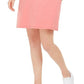 Vestido camiseta feminino estilo &amp; co com um bolso rosa tamanho pequeno