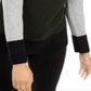Suéter Alfani Feminino Colorblocked Cinza Tamanho P