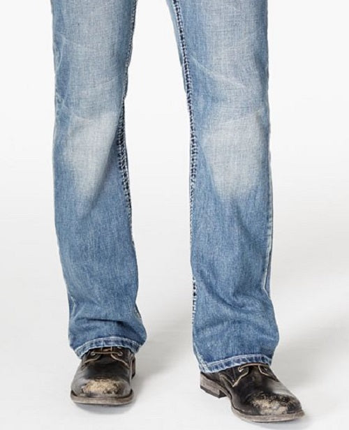 Calça jeans masculina azul INC International Concepts, tamanho 38x34