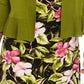 Cardigan feminino Kasper com manga comprida aberta, verde, tamanho médio