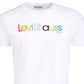 Camiseta Levi's Masculina Multicolorida com Logotipo, Branca, Tamanho Médio