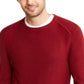 INC International Concepts Suéter Masculino Gola Redonda Texturizado Malha Sólida Pulôver Vermelho Tamanho XX-Grande