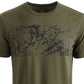 Camiseta estampada masculina Ideology, verde, tamanho grande