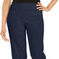 Calça Capri Feminina JM Collection com Acabamento em Grommet Azul Tamanho XX-G