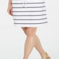 Vestido feminino listrado com cordão e felpudo Charter Club, branco, tamanho pequeno GG