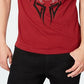 Camiseta masculina com strass e leão da INC International Concepts, vermelha, tamanho XX-G