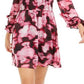 Vestido curto feminino Bar III com babados e ombros de fora, vermelho, tamanho XX-G