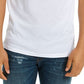 Camiseta masculina com logotipo da bandeira G-Star Raw, branca, tamanho pequeno