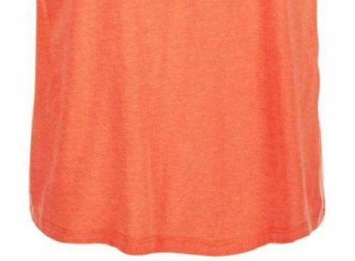 Camiseta Columbia Sportswear Masculina com Logo Gráfico e Listrado Laranja Tamanho P