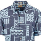 Camisa Quiksilver Izu Island Masculina Azul Tamanho Grande