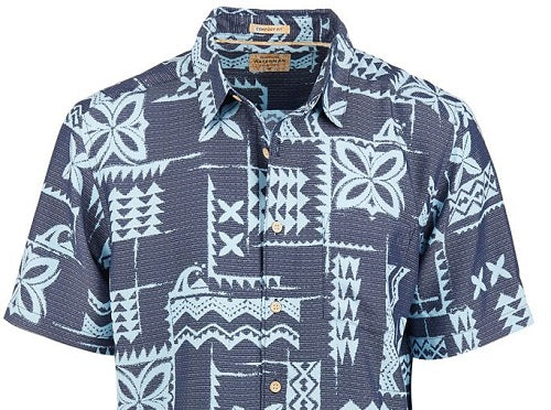 Camisa Quiksilver Izu Island Masculina Azul Tamanho Grande