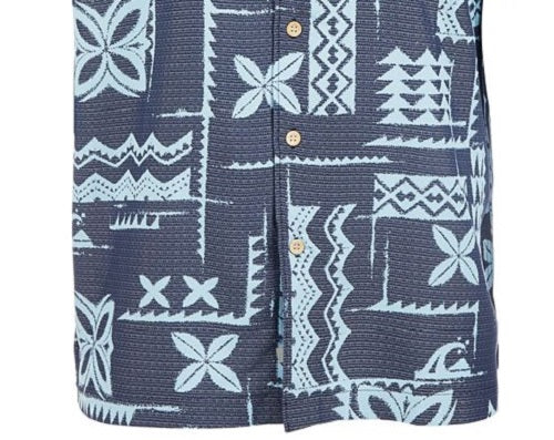 Camisa Quiksilver Izu Island Masculina Azul Tamanho Grande