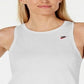 Camiseta regata Nike Sportswear feminina de algodão com costas nadador, branca, tamanho extragrande