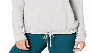 Top de treino de ioga com gola funil Nike feminino, cinza, tamanho extrapequeno