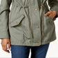 Jaqueta utilitária feminina Style &amp; Co, verde, tamanho pequeno M