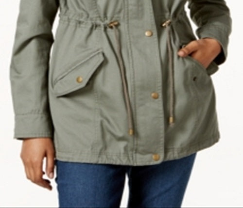 Jaqueta utilitária feminina Style &amp; Co, verde, tamanho pequeno M
