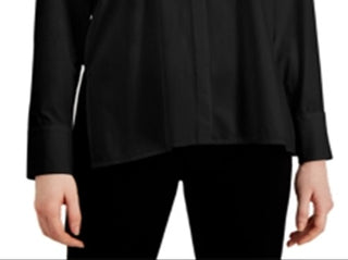 Blusa feminina Alfani manga comprida gola preta tamanho grande