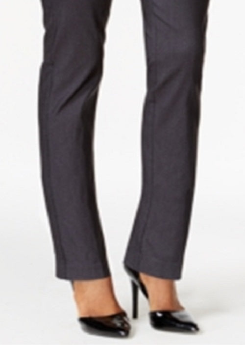 Calça feminina com tachas JM Collection, azul marinho, tamanho pequeno G