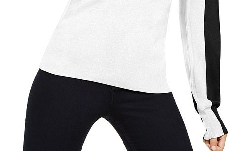 Suéter feminino colorblock da INC International Concepts, preto, tamanho grande