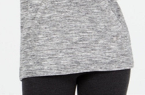 Suéter com capuz e manga comprida Ideology feminino cinza tamanho XX-G