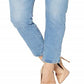 Calça jeans skinny Levi's 501 feminina Love Blue tamanho 32x28