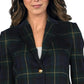 Ralph Lauren Blazer Xadrez Jacquard Feminino Preto Tamanho Pequeno Médio