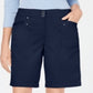 Karen Scott Shorts Skimmer Feminino Azul Tamanho 14 Petite