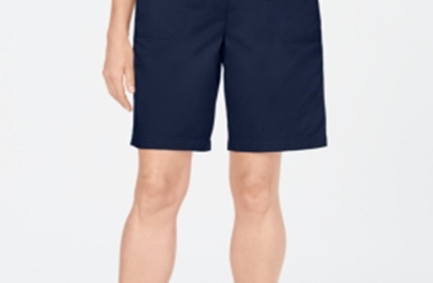Karen Scott Shorts Skimmer Feminino Azul Tamanho 14 Petite