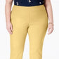 Calça feminina Charter Club Cambridge Tummy Control, amarela, tamanho 20W