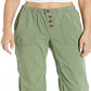 Calça jogger feminina Free People Cadet Pull on, verde, tamanho pequeno